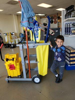 Janitor Cart. Carrito para Limpieza