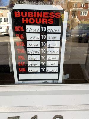 Business hours