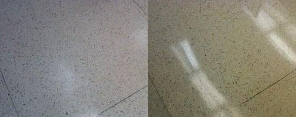 Stone Hard Surface Care - Before & After