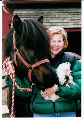 Debbie with Blaer and Rowdy