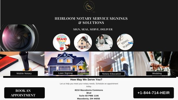 Heirloom Notary Service Signings & Solutions