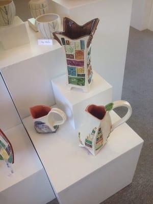 Gorgeous ceramic display by Beverly Crist