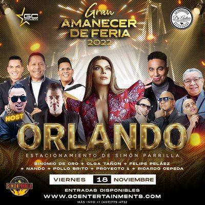 Gran Amanecer de Feria en Orlando, próximo 18 de Noviembre!