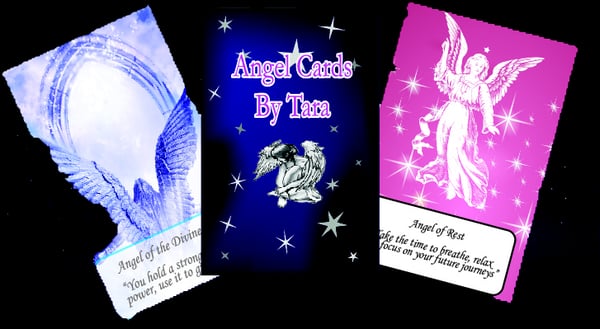 Angel Cards by Tara-Receive messages and guidance from your guardian angels. Comes with a guardian prayer and charm.  Available on Amazon