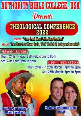 Our International Theological Conference (ITC).
(February 2022).