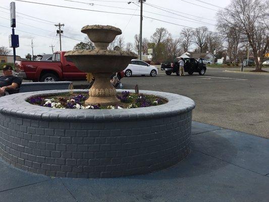 Cute patio area to wait on a nice day