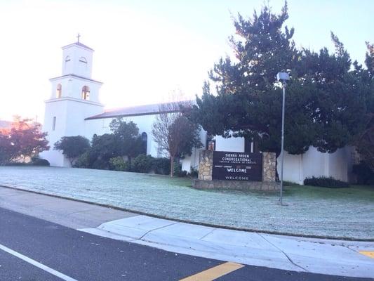 Front of the church