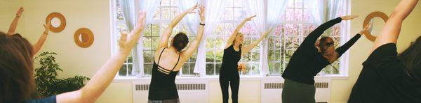 Class at the Yoga Garden studio in White Plains.