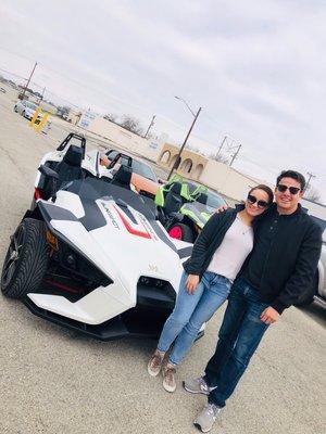 White Polaris Slingshot