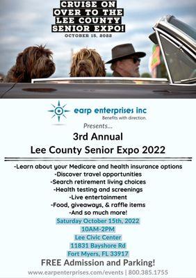 3rd Annual Lee County Senior Expo 10/15/22 At Lee Civic Center