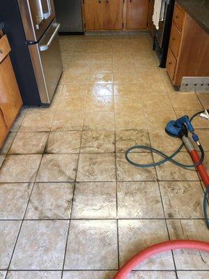 We love to clean tile and grout!