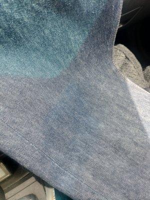 Blue spot on my brand new 501 jeans . Jerry's cleaners in Carson ruined them.