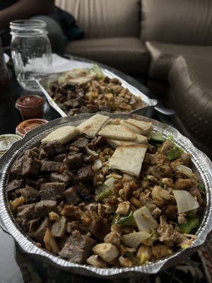 Large chicken gyro platter