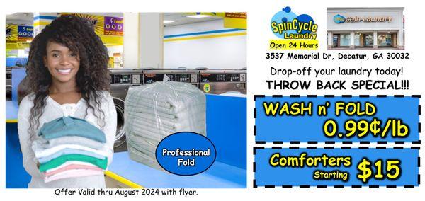 Spin Cycle Coin Laundry & Wash and Fold Service