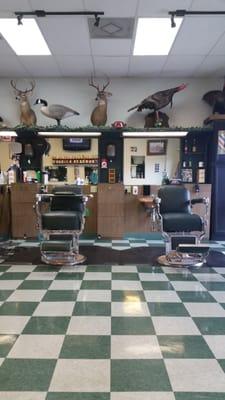 This is what a barber shop looks like.