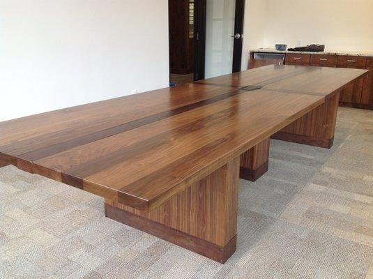 Bank conference table Walnut