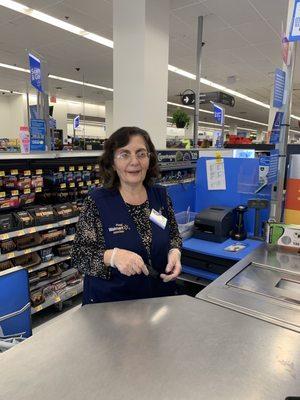 Thank you to this amazing Employee . She's at Panorama City WALMART employee..