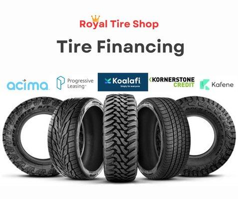 Get tires now, Pay latter