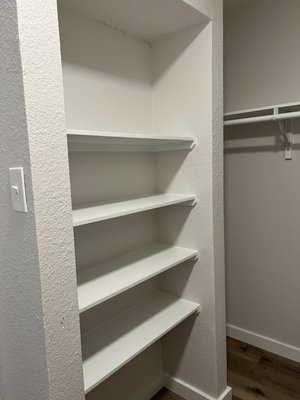 New closet shelves