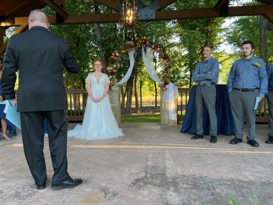 The outdoor pavilion we used for the ceremony was gorgeous.