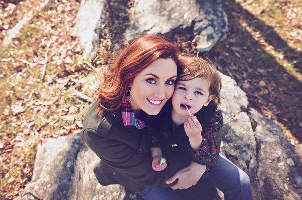 Jen always does my hair for my family photos!