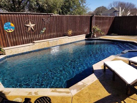 Pool and deck renovation in Allen tx