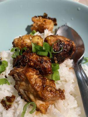 Honey Soy Sauce Garlic Chicken - their chicken makes you feel like a chef lol