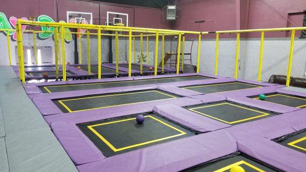 Trampolines galore