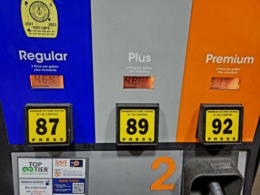 Da gas prices as of Oct. 19, 2023