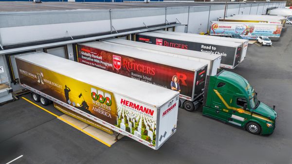 Trailers docked at our warehouse