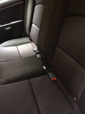 Back seats look like no one ever sat there, amazing cleaning job!