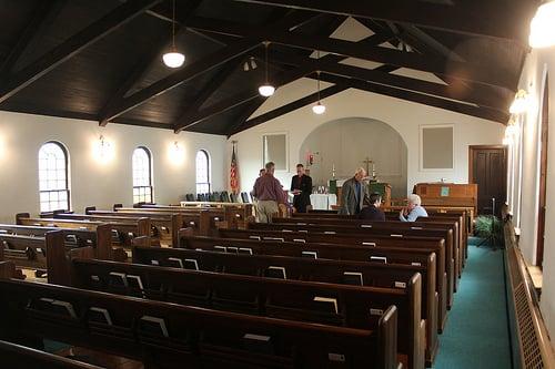 Inside St. Andrew's.