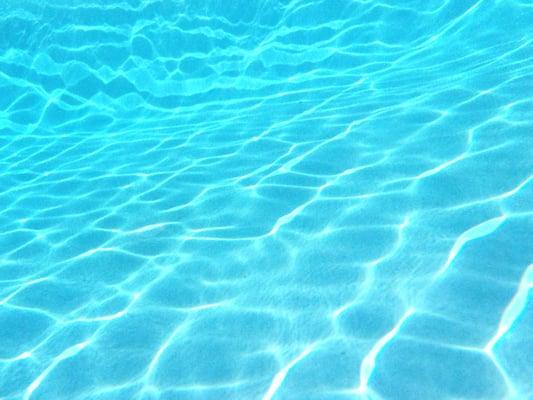 Crystal clear water in the pool!