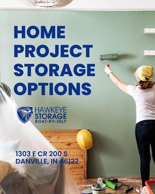 Require additional space to tackle your home projects? Our temporary storage solutions have got you covered!