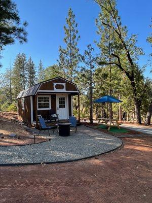 Enjoy our tiny cabin for lodging onsite