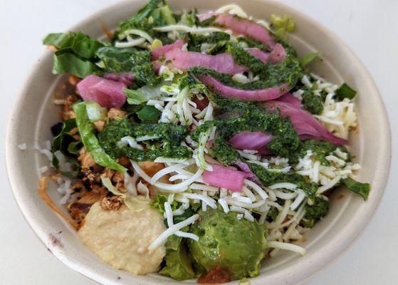 Burrito Bowl with Tofu ($8.49)