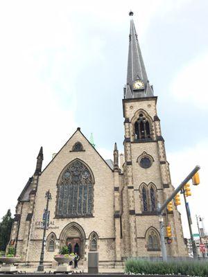 Front of church