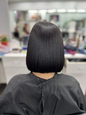 Japanese straightening at Hairworks by Anh