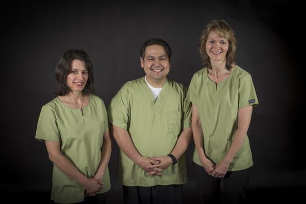 Dental Hygienists Jody, Lucas and Sandy Not Pictured:  Jenn, Naiya, Laura, Kristine, Krystina