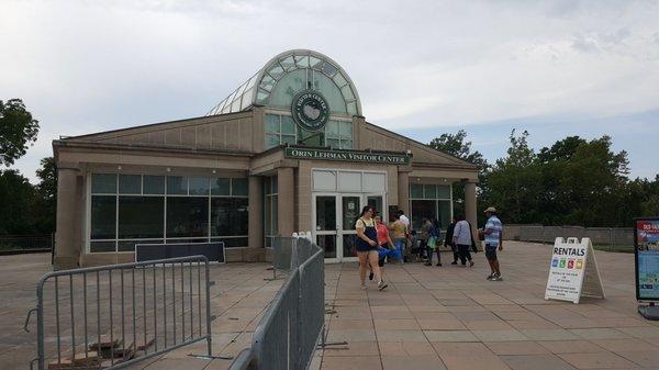 Facade for Orin Lehman Visitor Center