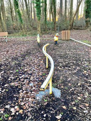 Ralph A. Garzia Park & Playground -- cool balance beam