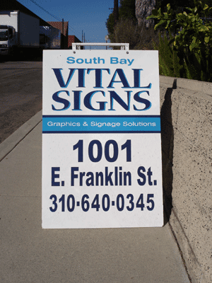 South Bay Vital Signs A-Frame