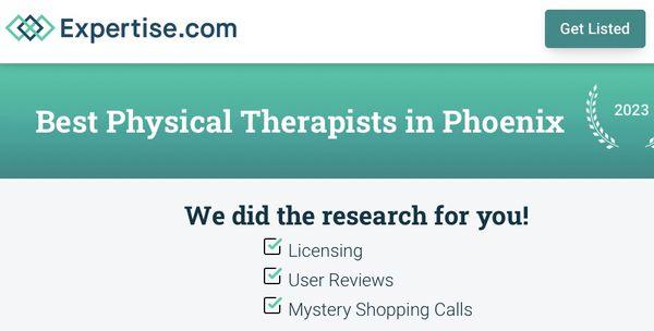 Four Years in a Row! Southwest Therapy Specialists has been ranked by Expertise.com comparing over 354 competitors in Phoenix as the Best!