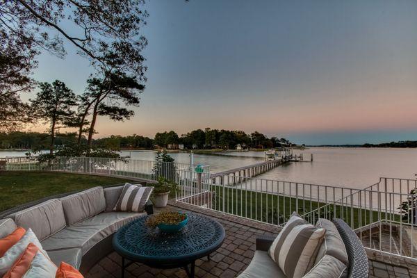 REMARKABLE NORTHEAST VIEW down exceptionally wide expanse of Lynnhaven River toward Lesner Bridge & Chesapeake Bay reachable in 10 min.