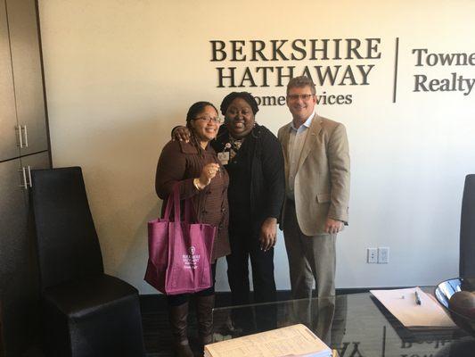 Happy Homebuyers! Thanks Amelia with Berkshire Hathaway!!