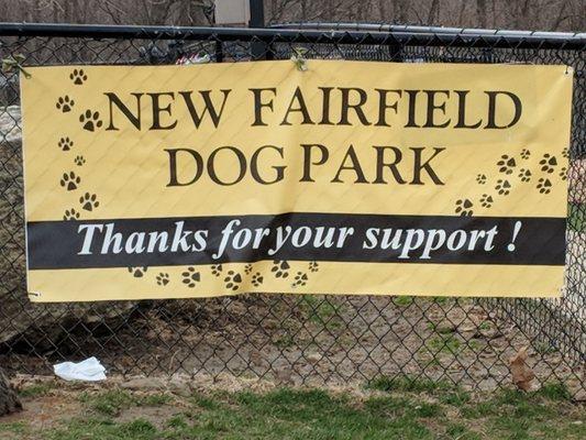 New Fairfield Dog Park.