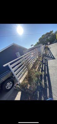 Barn style fence for our clients