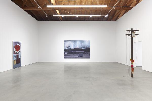 Installation view, Sayre Gomez, Halloween City, 2022, François Ghebaly, Los Angeles