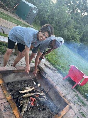 Post kayak s'mores!