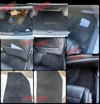 Before and After on Honda Accord Interior